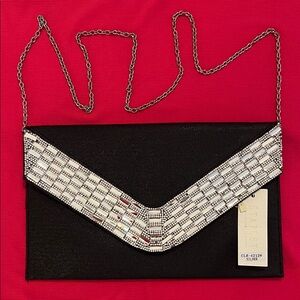 Stylish Black and Silver Clutch by Stanley